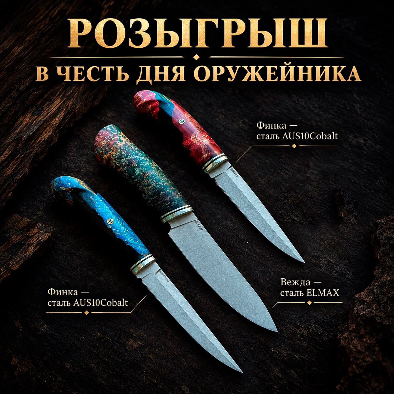Рост активности: 2 тысячи комментариев в «Большой розыгрыш» — кейс «Златонож | Златоустовская ножевая мастерская» в ВК